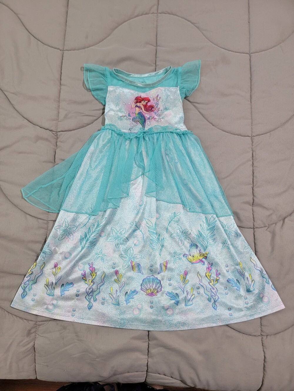 Disney Girls' Ariel Ocean Dreams Nightgown - Size 4T